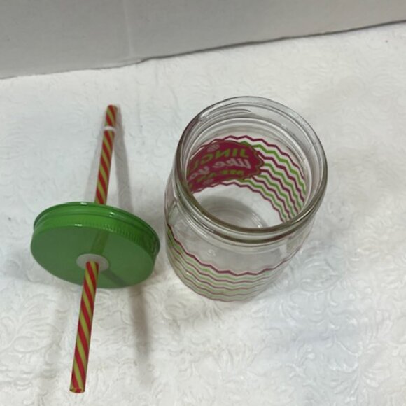 Jingle Like You Mean It Christmas Holiday Mason Jar Drink Glass 5.5" Tall - Picture 5 of 7